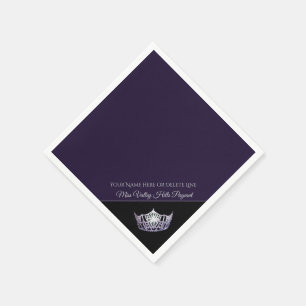 Miss America Silver Crown Paper Napkins Servet