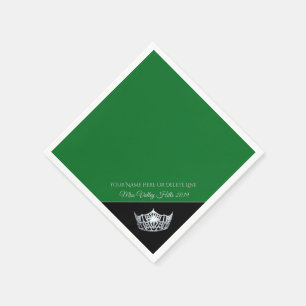 Miss America Silver Crown Paper Napkins Servet