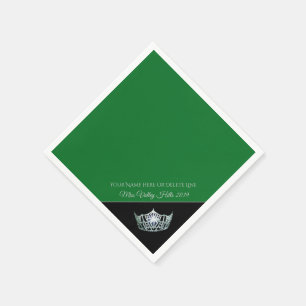 Miss America Silver Crown Paper Napkins Servet