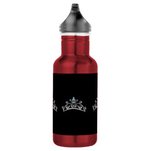 Miss America Silver Crown Pexagon Water Bottle Waterfles