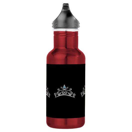Miss America Silver Crown Pexagon Water Bottle Waterfles (Rechts)