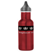 Miss America Silver Crown Pexagon Water Bottle Waterfles (Links)