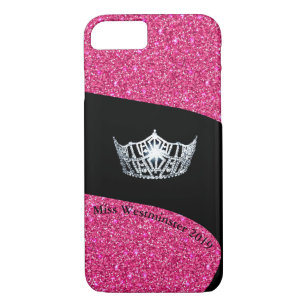 Miss America Silver Crown Phone Case-Aangepast iPhone 8/7 Hoesje