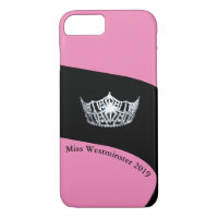 Miss America Silver Crown Phone Case-Aangepast