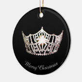 Miss America Silver Crown Ronde Ornament (Links)