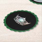 Miss America Silver Crown Sclpd papieren Onderzett Kartonnen Onderzetters (Gekanteld)