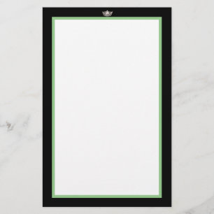 Miss America Silver Crown Stationery Paper Briefpapier