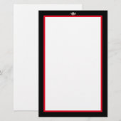 Miss America Silver Crown Stationery Paper Briefpapier (Voorkant / Achterkant)