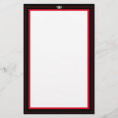 Miss America Silver Crown Stationery Paper Briefpapier (Voorkant)