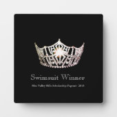Miss America Silver Crown Swimsuit Winner Plaque Fotoplaat (Voorkant)