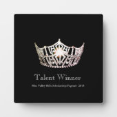 Miss America Silver Crown Talent Winner Plaque Fotoplaat (Voorkant)