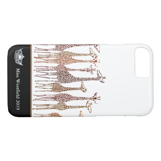 Miss America Silver Crown Telefoonhoesjes-Giraffes Case-Mate iPhone Case (Achterkant (Horizontaal))