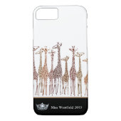 Miss America Silver Crown Telefoonhoesjes-Giraffes Case-Mate iPhone Case (Achterkant)