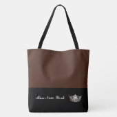 Miss America Silver Crown Tote Bag-Groot BT Sienna Tote Bag (Achterkant)