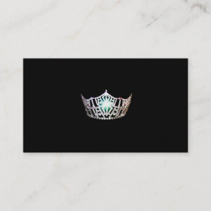Miss America Silver Crown Visitekaartjes