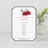 Miss America Silver Crwn Rozen Awards Bal Programm Kaart (Staand voorkant)