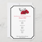 Miss America Silver Crwn Rozen Awards Bal Programm Kaart (Voorkant)