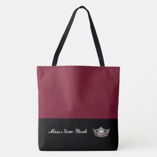Miss America Silveren Kroon Boodschappentas-Groot Tote Bag