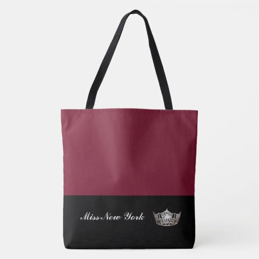 Miss America Silveren Kroon Boodschappentas-Groot  Tote Bag (Voorkant)