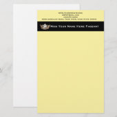 Miss America stijl aangepaste briefhoofd Briefpapier (Voorkant / Achterkant)