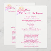 Miss America stijl Awards Bal Programma's (Voorkant / Achterkant)