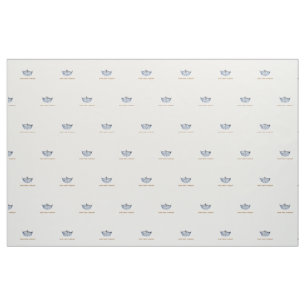 Miss America stijl Blue Crown Custom Fabric Stof
