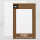Miss America stijl Bold Boxes Custom Letterhead Briefpapier (Voorkant / Achterkant)