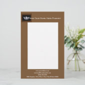 Miss America stijl Bold Boxes Letterhead Briefpapier (Staand voorkant)