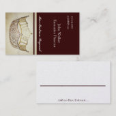 Miss America stijl Bruin-Gouden Kroon Visitekaartj Visitekaartje (Voorkant / Achterkant)