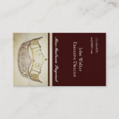 Miss America stijl Bruin-Gouden Kroon Visitekaartj Visitekaartje (Voorkant)