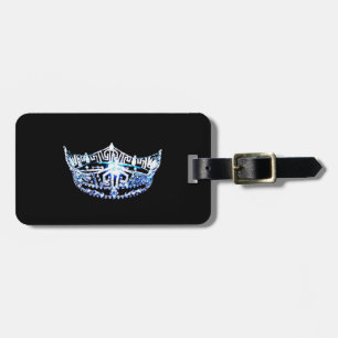 Miss America stijl Crown Bagagelabel