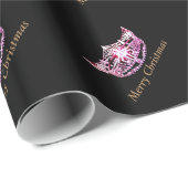 Miss America stijl Crown Christmas Wrapping Paper Cadeaupapier (Rol Hoek)
