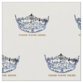 Miss America stijl Crown Custom Fabric Stof (Close Up)