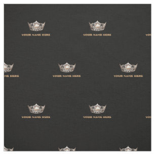 Miss America stijl Crown Custom Fabric Stof