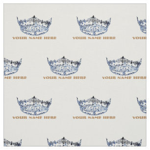 Miss America stijl Crown Custom Fabric Stof