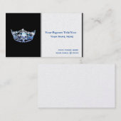 Miss America stijl Crown Custom Visitekaartjes (Voorkant / Achterkant)