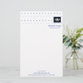 Miss America stijl Crown & Diamonds Stationery Briefpapier (Staand voorkant)