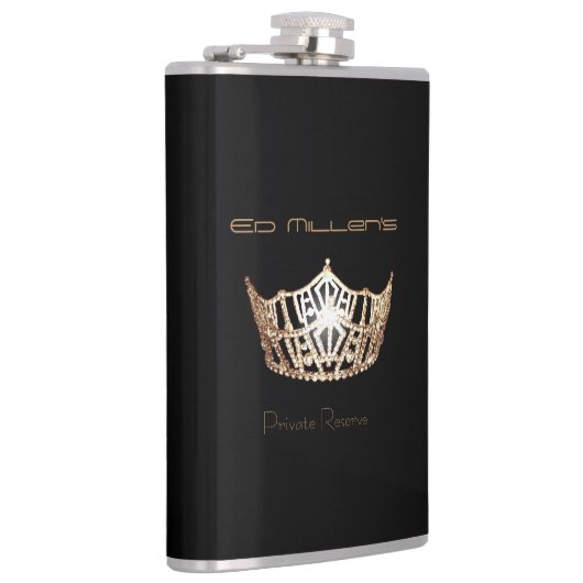 Miss America stijl Crown Flask Custom Naam Heupfles (Rechts)
