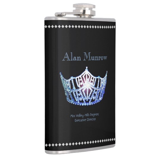 Miss America stijl Crown Flask Custom Naam Heupfles (Rechts)