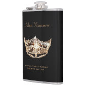 Miss America stijl Crown Flask Custom Naam Heupfles (Links)