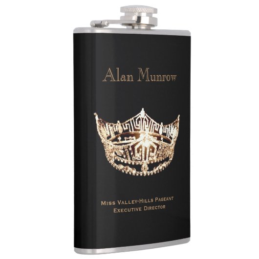 Miss America stijl Crown Flask Custom Naam Heupfles (Rechts)
