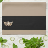 Miss America stijl Crown Keuken Handdoek (Gevouwen)