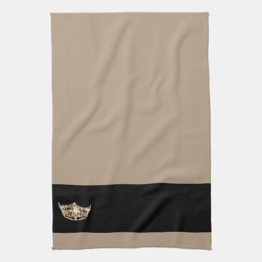 Miss America stijl Crown Keuken Handdoek (Verticaal)