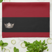 Miss America stijl Crown Keuken Handdoek (Gevouwen)