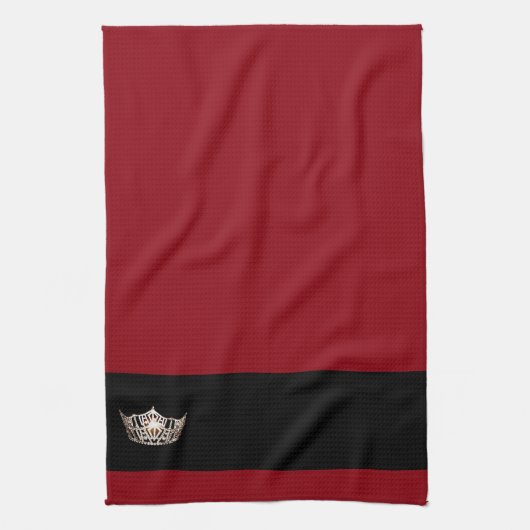 Miss America stijl Crown Keuken Handdoek (Verticaal)