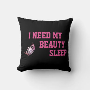 Miss America-stijl Crown Need My Sleep Pillow Kussen