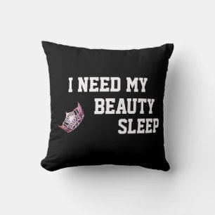 Miss America-stijl Crown Need My Sleep Pillow Kussen