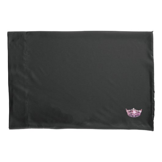 Miss America stijl Crown Pillow Hoesje Kussensloop (Voorkant)