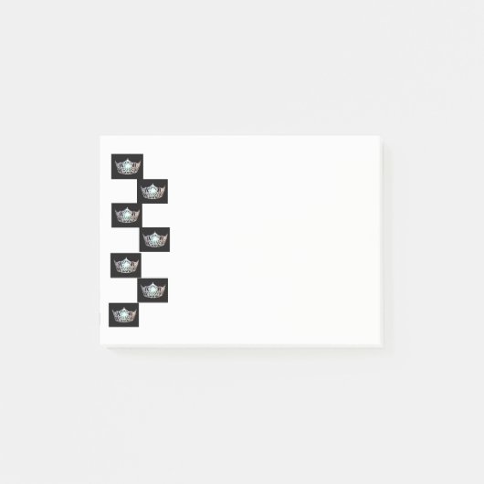 Miss America stijl Crown Post-it-Notes Post-it® Notes (Voorkant)
