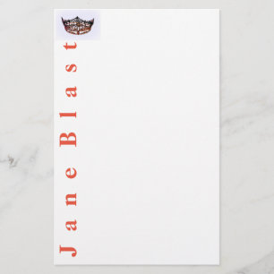 Miss America stijl Crown Stationery-Tangerine/Wat Briefpapier